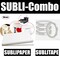 Dye Sub COMBO 4 Rolls CLEAR HEAT RESISTANT Tape 10mm x 33m + 100 Sh 8.5”x11” SUBLIPAPER